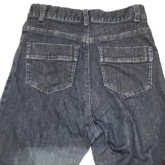 Charlotte Brody High Rise Crop Raw Hem Dark Wash Jeans-sz 26 - Picture 13 of 16